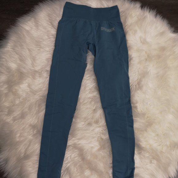NWOT Gymshark Breeze Lightweight Seamless Leggings in Blue Stone - Size XS! - Picture 2 of 7